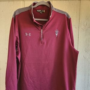 EUC Under Armour Arizona St Loose Cold Gear 1/4 Zip Sweatshirt